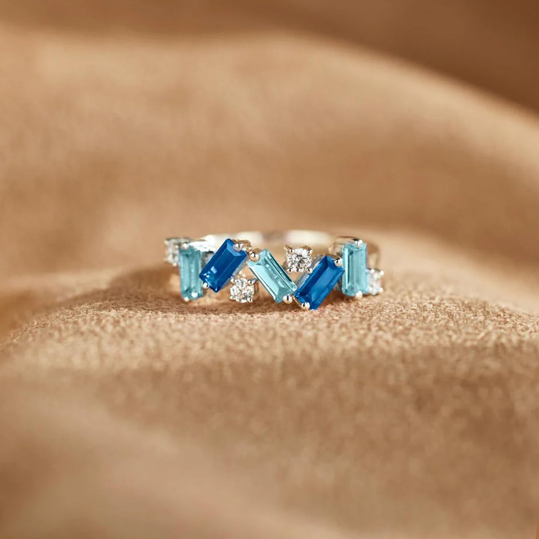 Blue Sparkle Ring | Støtt diabetes
