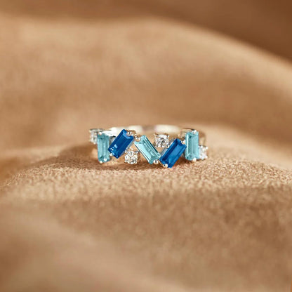 Blue Sparkle Ring | Støtt diabetes
