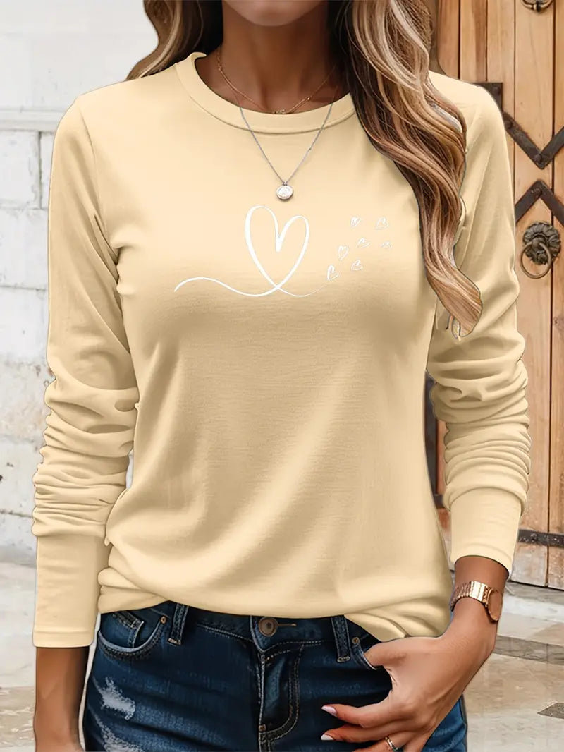 Cute Hearts Sweatshirt | Støtt brystkreft