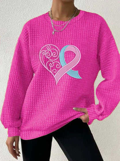 Unique Heart Sweatshirt | Støtt brystkreft