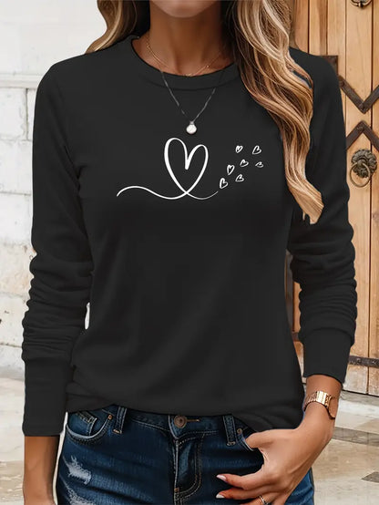 Cute Hearts Sweatshirt | Støtt brystkreft