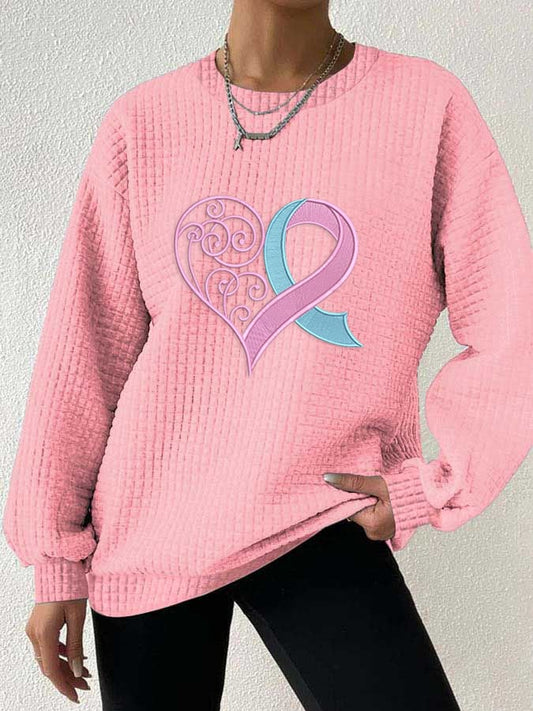 Unique Heart Sweatshirt | Støtt brystkreft