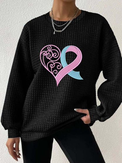 Unique Heart Sweatshirt | Støtt brystkreft