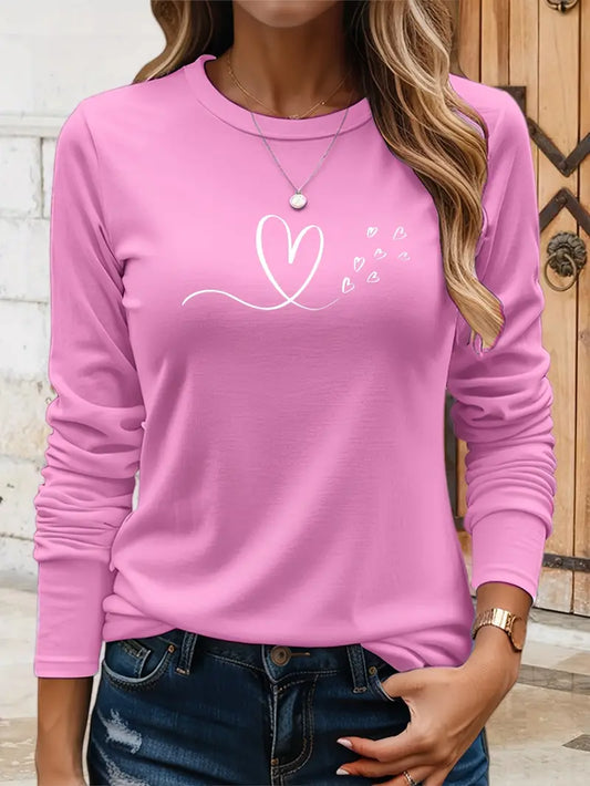 Cute Hearts Sweatshirt | Støtt brystkreft