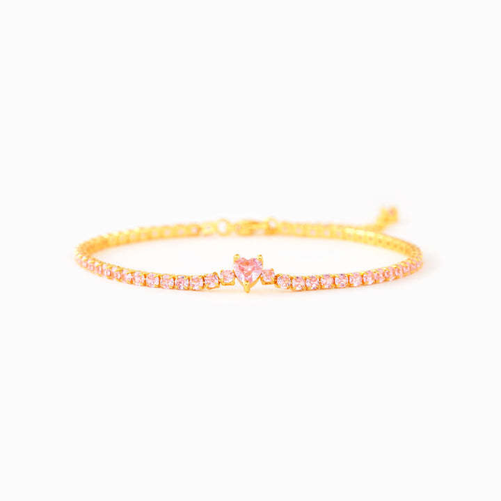 Pink Heart Bracelet | Støtt brystkreft