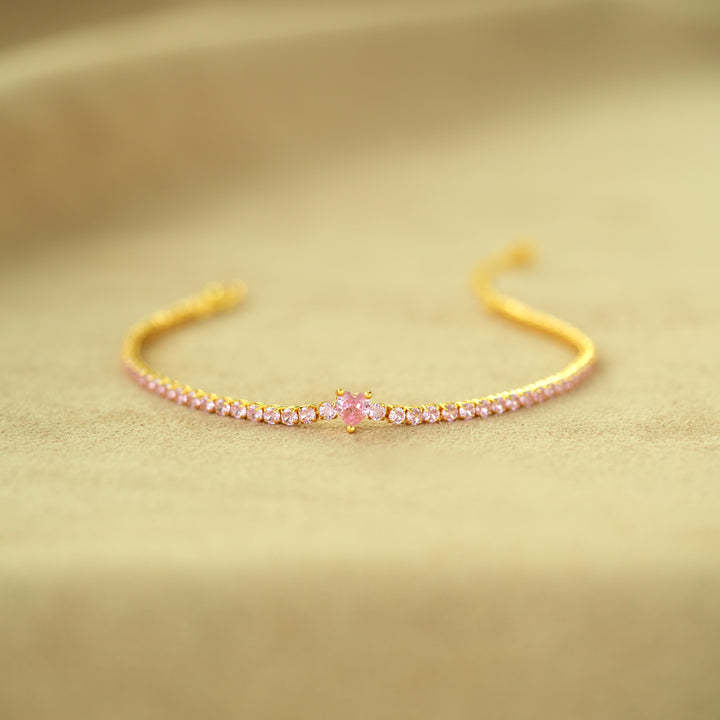 Pink Heart Bracelet | Støtt brystkreft
