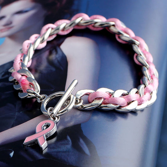 Pink Heart Bracelet | Støtt brystkreft