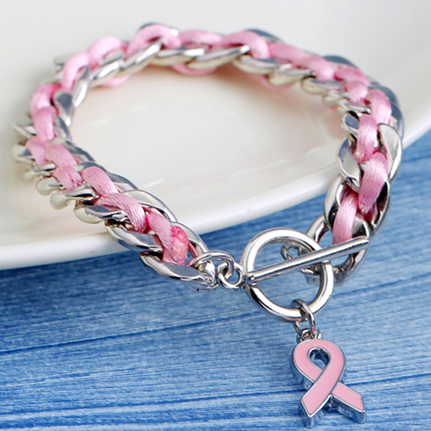 Pink Heart Bracelet | Støtt brystkreft