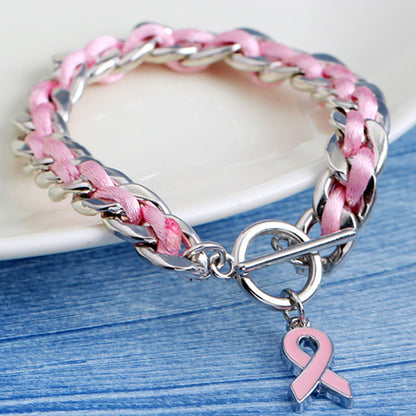 Pink Heart Bracelet | Støtt brystkreft