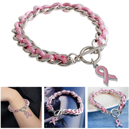 Pink Heart Bracelet | Støtt brystkreft