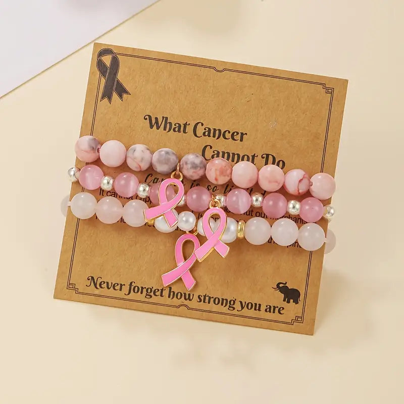 Pink Ribbon Bracelet | Støtt brystkreft