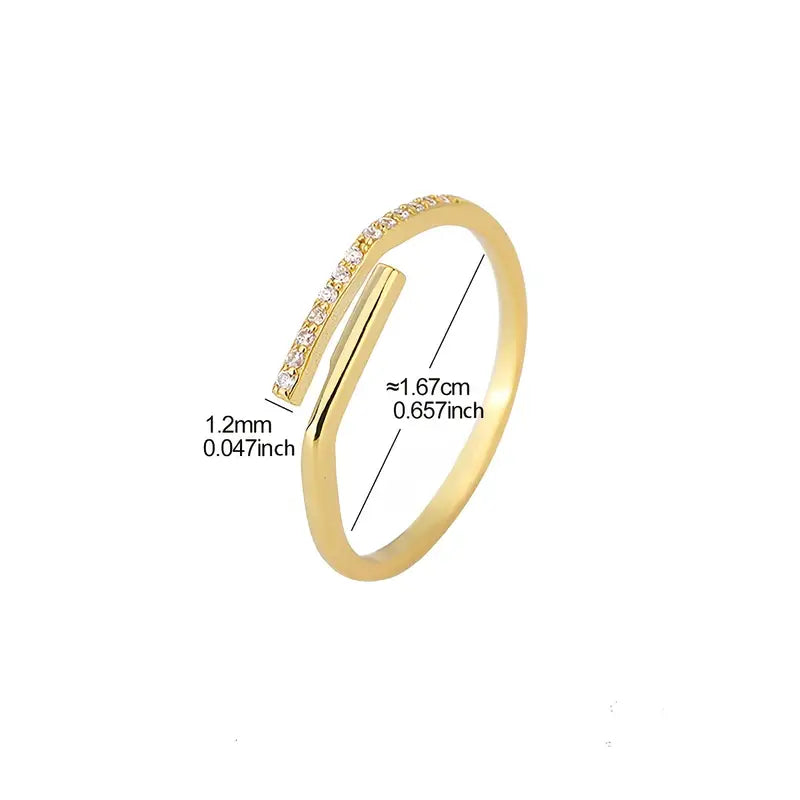 Gemstone Open Ring | Støtt brystkreft