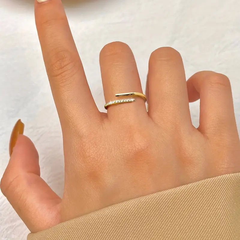 Gemstone Open Ring | Støtt brystkreft