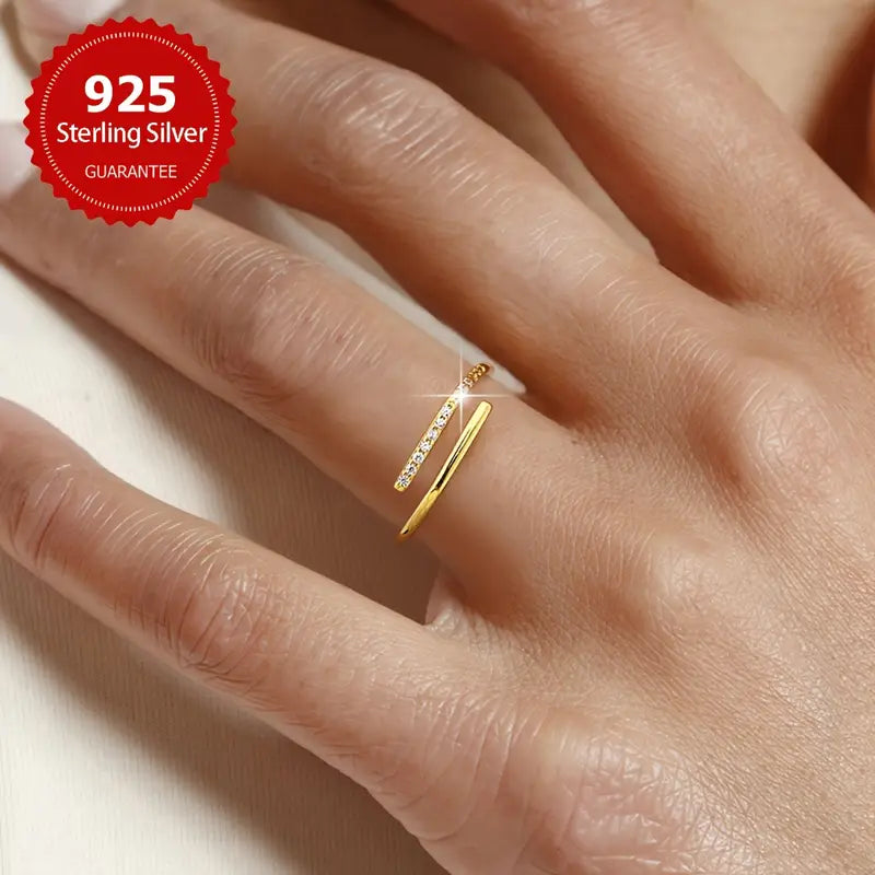 Gemstone Open Ring | Støtt brystkreft