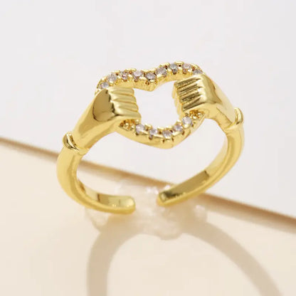 Elegant Heart Open Ring | Støtt brystkreft