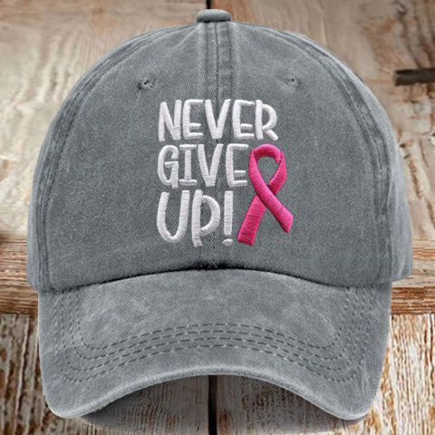 Never Give Up Cap | Støtt brystkreft