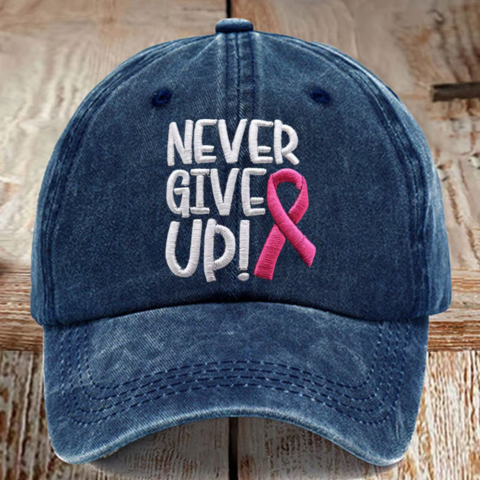 Never Give Up Cap | Støtt brystkreft