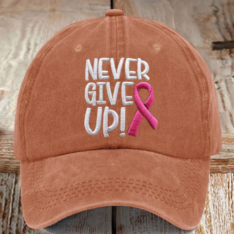 Never Give Up Cap | Støtt brystkreft